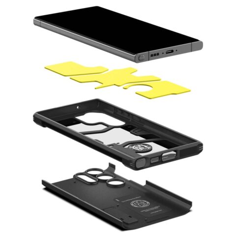 5 SPIGEN TOUGH ARMOR zaštita za Samsung GALAXY S23 ULTRA (CRNI) - Slika 6