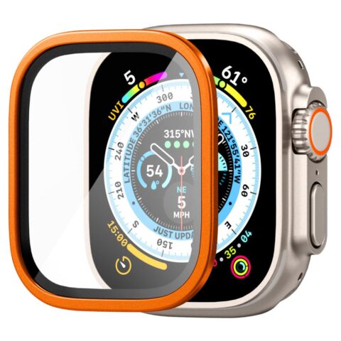 SPIGEN GLAS.TR SLIM PRO kaljeno staklo za APPLE WATCH ULTRA (49 mm) ORANGE - Slika 10