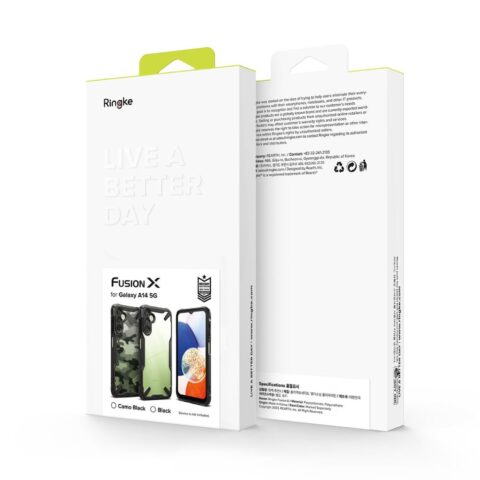 9 RINGKE FUSION X zaštita za Samsung GALAXY A14 4G / 5G (crna) - Slika 10