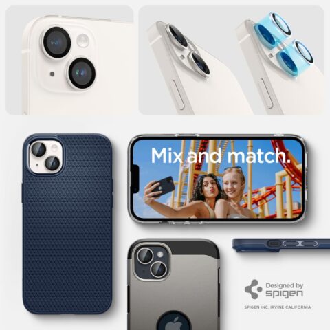 10 SPIGEN OPTIK.TR ”EZ FIT” CAMERA PROTECTOR 2 komada za iPHONE 14 / 14 PLUS (STARLIGHT) - Slika 11
