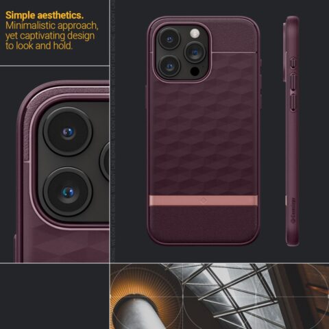 CASEOLOGY PARALLAX MAG MAGSAFE zaštita za iPhone 15 PRO MAX (BURGUNDY) - Slika 7