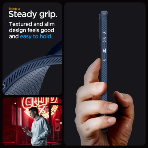 SPIGEN LIQUID AIR zaštita za iPHONE 15 PRO MAX (navy blue) - Slika 6