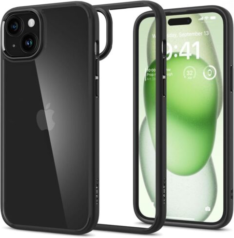 SPIGEN ULTRA HYBRID zaštita za iPHONE 15 PLUS (MATTE BLACK) - Slika 1