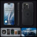 SPIGEN ULTRA HYBRID MAGSAFE zaštita za iPHONE 15 PRO MAX (FROST BLACK) - Slika 4