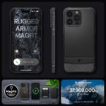 SPIGEN RUGGED ARMOR MAG MAGSAFE za iPHONE 15 PRO (MATTE BLACK) - Slika 7