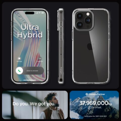 SPIGEN ULTRA HYBRID zaštita za iPHONE 15 PRO MAX (CRYSTAL CLEAR) - Slika 7