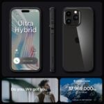 SPIGEN ULTRA HYBRID zaštita za iPHONE 15 PRO MAX (MATTE BLACK) - Slika 6