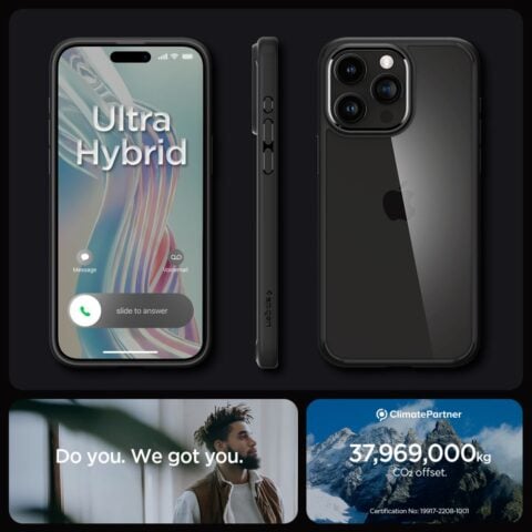 SPIGEN ULTRA HYBRID zaštita za iPHONE 15 PRO MAX (MATTE BLACK) - Slika 6