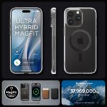 SPIGEN ULTRA HYBRID MAGSAFE zaštita za iPHONE 15 PRO MAX (CARBON FIBER) - Slika 7