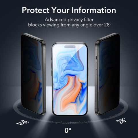 ESR ARMORITE kaljeno staklo sa aplikatorom za iPHONE 15 PLUS (PRIVACY) - Slika 8