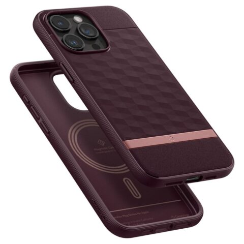 CASEOLOGY PARALLAX MAG MAGSAFE zaštita za iPhone 15 PRO MAX (BURGUNDY) - Slika 15