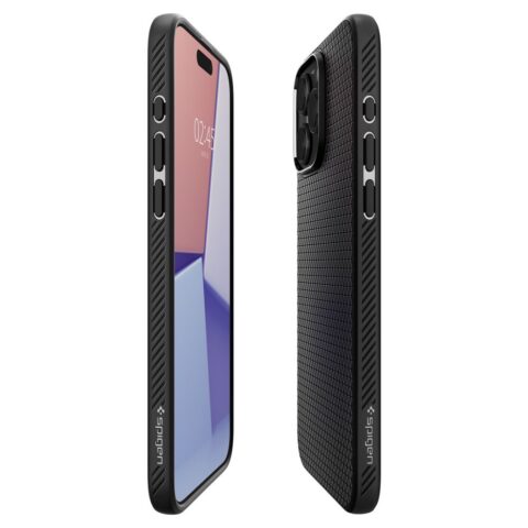SPIGEN LIQUID AIR zaštita za iPHONE 15 PRO MAX (crni) - Slika 13