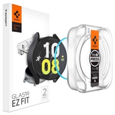 10 2x SPIGEN GLAS.TR ”EZ FIT” kaljena stakla za SAMSUNG GALAXY WATCH 6 (44 mm) - Slika 1