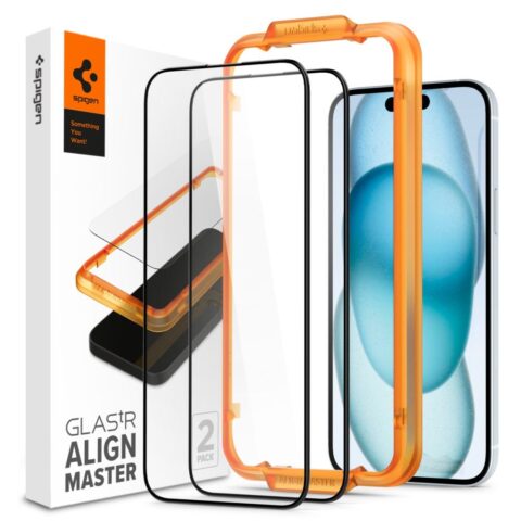 SPIGEN ALM GLASS FC 2X kaljena stakla za iPHONE 15 - Slika 1
