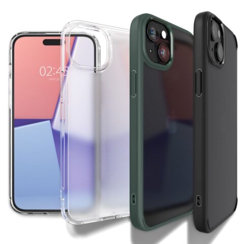 SPIGEN ULTRA HYBRID zaštita za iPHONE 15 (FROST BLACK) - Slika 10