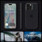 SPIGEN ULTRA HYBRID zaštita za iPHONE 15 PRO (FROST BLACK) - Slika 11