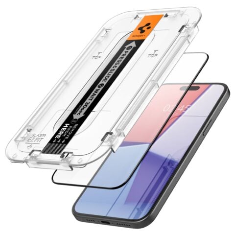 SPIGEN GLAS.TR ”EZ FIT” Full Cover za iPHONE 15 / 16 - Slika 4