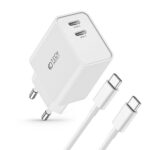 TECH-PROTECT C35W univerzalni punjač 2x TIP-C PD35W + TIP C kabel (bijeli) - Slika 2
