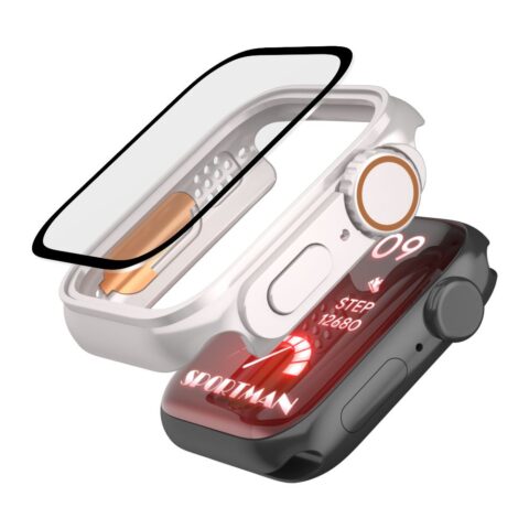 TECH-PROTECT DEFENSE360 zaštita APPLE WATCH 7 / 8 / 9 (45 mm) TITANIUM/ORANGE - Slika 7
