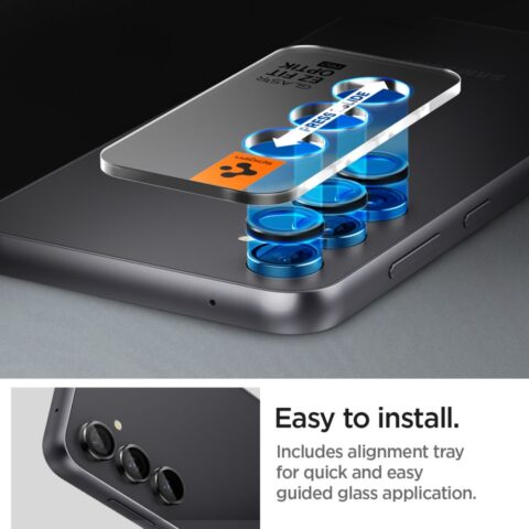 SPIGEN OPTIK.TR ”EZ FIT” CAMERA PROTECTOR 2 komada za Samsung S23 FE - Slika 4