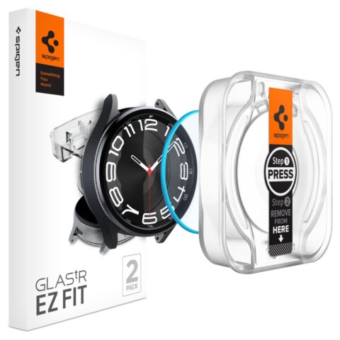 5 2x SPIGEN GLAS.TR ”EZ FIT” kaljena stakla za SAMSUNG Galaxy Watch 6 CLASSIC (43mm) - Slika 1