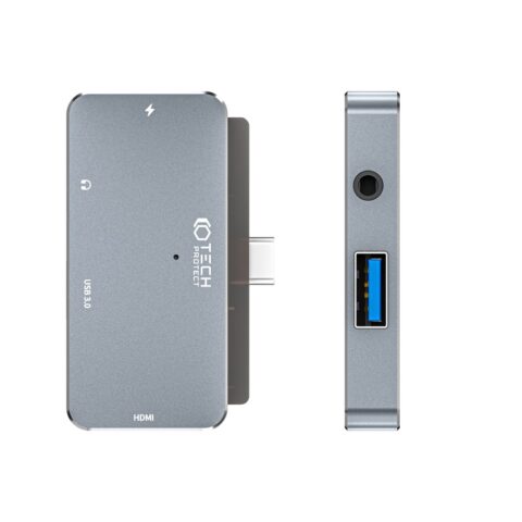 5 TECH-PROTECT V6-HUB ADAPTER 4 u 1 (sivi) - Slika 6