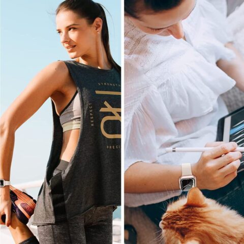 TECH-PROTECT DEFENSE360 zaštita APPLE WATCH 7 / 8 / 9 (45 mm) TITANIUM/ORANGE - Slika 4