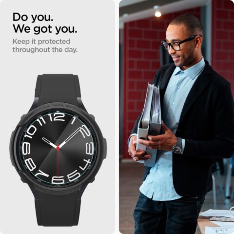 7 2x SPIGEN GLAS.TR ”EZ FIT” kaljena stakla za SAMSUNG Galaxy Watch 6 CLASSIC (43mm) - Slika 8