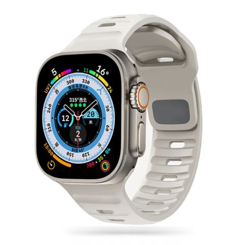 TECH-PROTECT ICONBAND LINE narukvica za APPLE WATCH 4 / 5 / 6 / 7 / 8 / 9 / SE (38 / 40 / 41 mm) STARLIGHT - Slika 1