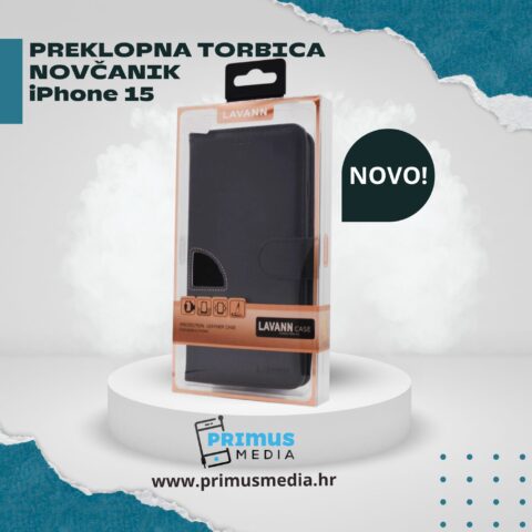 White and Blue Modern Shoes Product Sale Instagram Post (7) Torbica iPhone 15 preklopna book torbica /novčanik - Slika 7