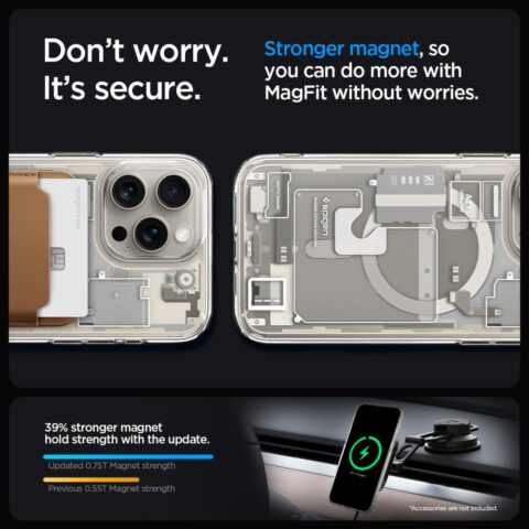 11 SPIGEN ULTRA HYBRID MAGSAFE zaštita za iPHONE 15 PRO MAX (NATURAL TITANIUM) - Slika 12
