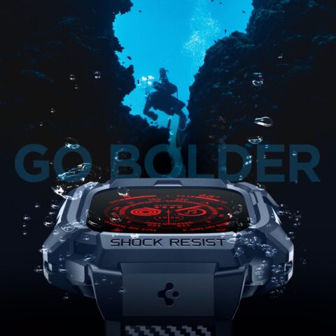 SPIGEN RUGGED ARMOR ”PRO” narukvica / maskica za Apple Watch ULTRA 1 / 2 (49 mm) NAVY BLUE - Slika 12