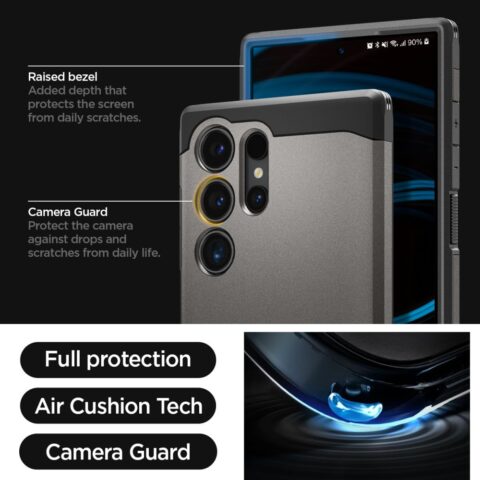 13 SPIGEN TOUGH ARMOR zaštita za Samsung GALAXY S24 ULTRA (GUNMETAL) - Slika 11
