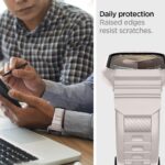 SPIGEN RUGGED ARMOR ”PRO” narukvica / maskica za Apple Watch 4/5/6/7/8/9/SE (44/45mm) (DUNE BEIGE) - Slika 6