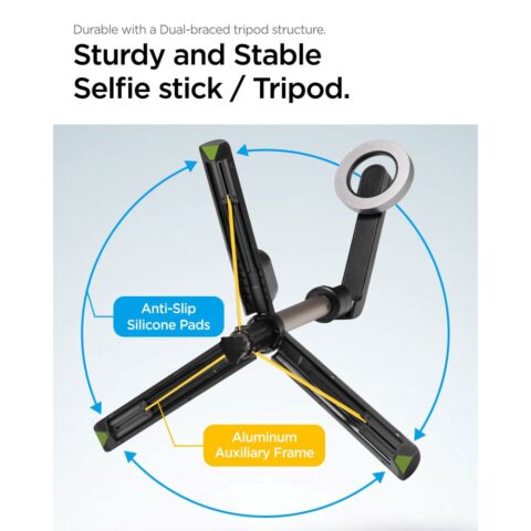 15 SPIGEN S570W MAGSAFE BLUETOOTH SELFIE STICK i TRIPOD 2 u 1 - Slika 16