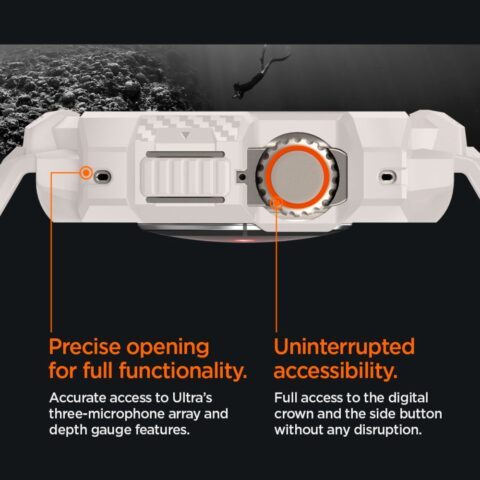 SPIGEN RUGGED ARMOR ”PRO” narukvica / maskica za Apple Watch ULTRA 1 / 2 (49 mm) DUNE BEIGE - Slika 15