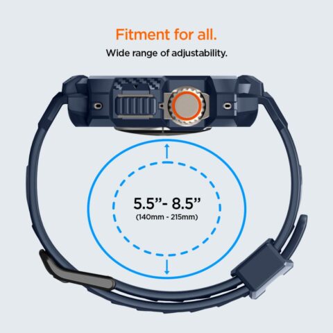 SPIGEN RUGGED ARMOR ”PRO” narukvica / maskica za Apple Watch ULTRA 1 / 2 (49 mm) NAVY BLUE - Slika 18