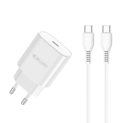 2 Jellico C35 punjač s kabelom, USB-C, QC 25 W, bijela - Slika 3