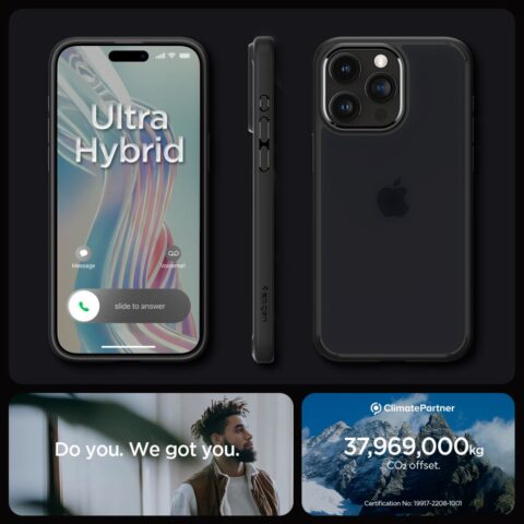 SPIGEN ULTRA HYBRID zaštita za iPHONE 15 PRO MAX (FROST BLACK) - Slika 12