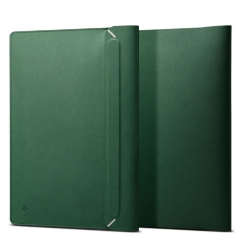 4 SPIGEN VALENTINUS SLEEVE elegantna LAPTOP torbica 13-14" (JEJU GREEN) - Slika 1
