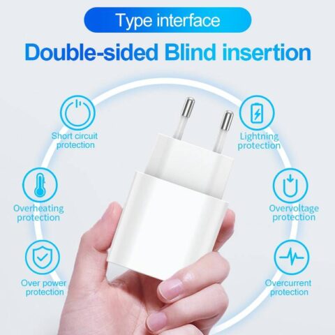 5 Jellico C35 punjač s kabelom, USB-C, QC 25 W, bijela - Slika 6