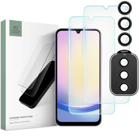 5 Tech-Protect Supreme komplet 2 kaljena stakla + zaštita za leće za Samsung GALAXY A25 5G - Slika 1