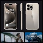 SPIGEN ULTRA HYBRID zaštita za iPHONE 15 PRO MAX (NATURAL TITANIUM) - Slika 7
