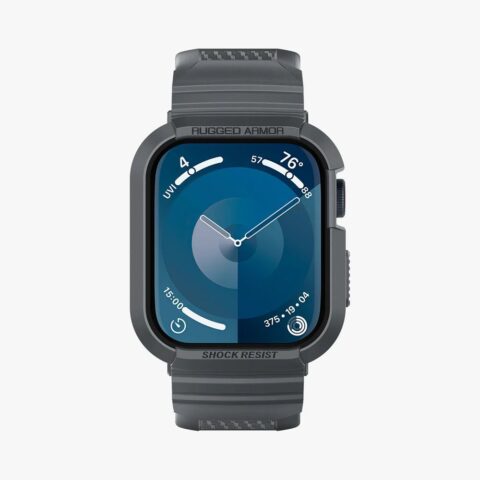 SPIGEN RUGGED ARMOR ”PRO” narukvica / maskica za Apple Watch 4/5/6/7/8/9/SE (44/45mm) (DARK GREY) - Slika 8
