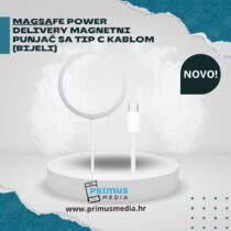 Magsafe PowerDelivery magnetni punjač sa TIP C kablom (bijeli)