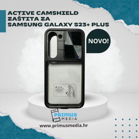 White and Blue Modern Shoes Product Sale Instagram Post (23) ACTIVE CAMSHIELD zaštita za  Samsung GALAXY S23+ PLUS - Slika 1