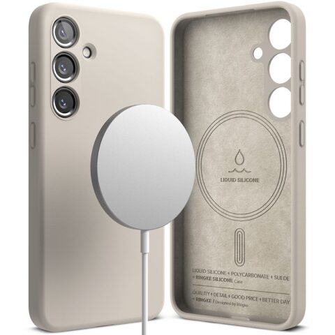 1 RINGKE SILICONE MAGNETIC MAGSAFE zaštita za Samsung GALAXY S24 (STONE) - Slika 2