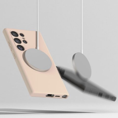 RINGKE SILICONE MAGNETIC MAGSAFE zaštita za Samsung GALAXY S24 ULTRA (PINK SAND) - Slika 2