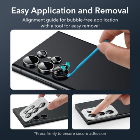 ESR CAMERA PROTECTOR zaštita kamere GALAXY S24 ULTRA (crna) - Slika 8