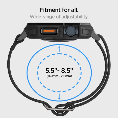 14 SPIGEN LITE FIT ”PRO” narukvica/zaštita za APPLE WATCH 4 / 5 / 6 / 7 / 8 / 9 / SE (44 / 45mm) MATTE BLACK - Slika 15